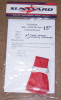 15 in round red nylon parachute package