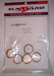 5 Pack 29mm Engine Blocks Thrust Rings