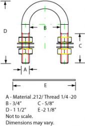 Compact 1/4 Ubolt dimensions
