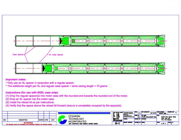 Pro38 Spacer Dimensions